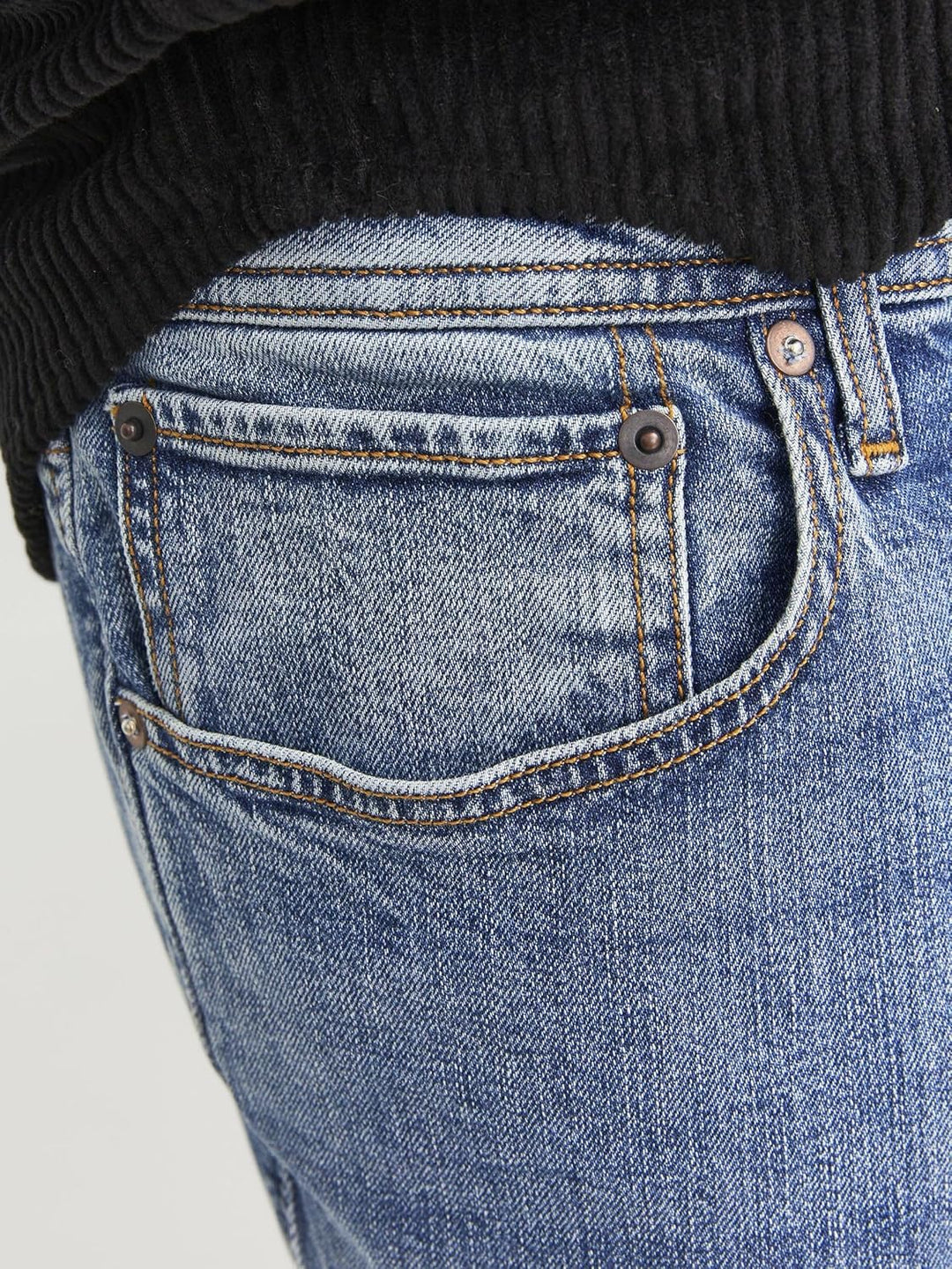 JACK & JONES Male Tapered Fit Jeans JJIMIKE JJORIGINAL CB 231 BF Tapered Fit Jeans 29W / 32L Blue De