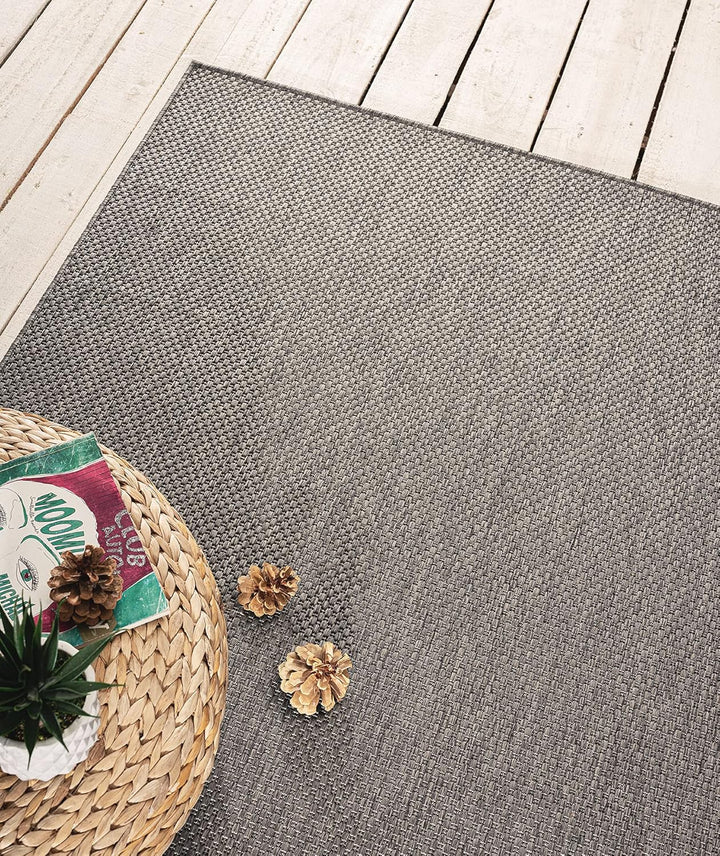 Mia´s Teppiche Malaga In- & Outdoor Teppich Flachgewebe, Modisches Design, Schicke Farben, für Balko