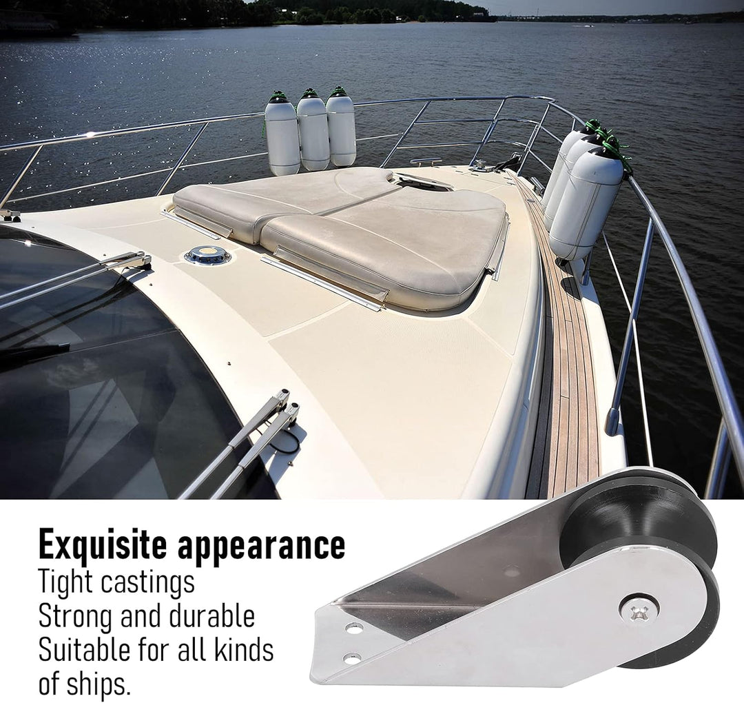 KIMISS Bug-Ankerrolle für Boote, Bug-Ankerrolle aus Edelstahl 316, Wasserdicht, Verschleissfest, für