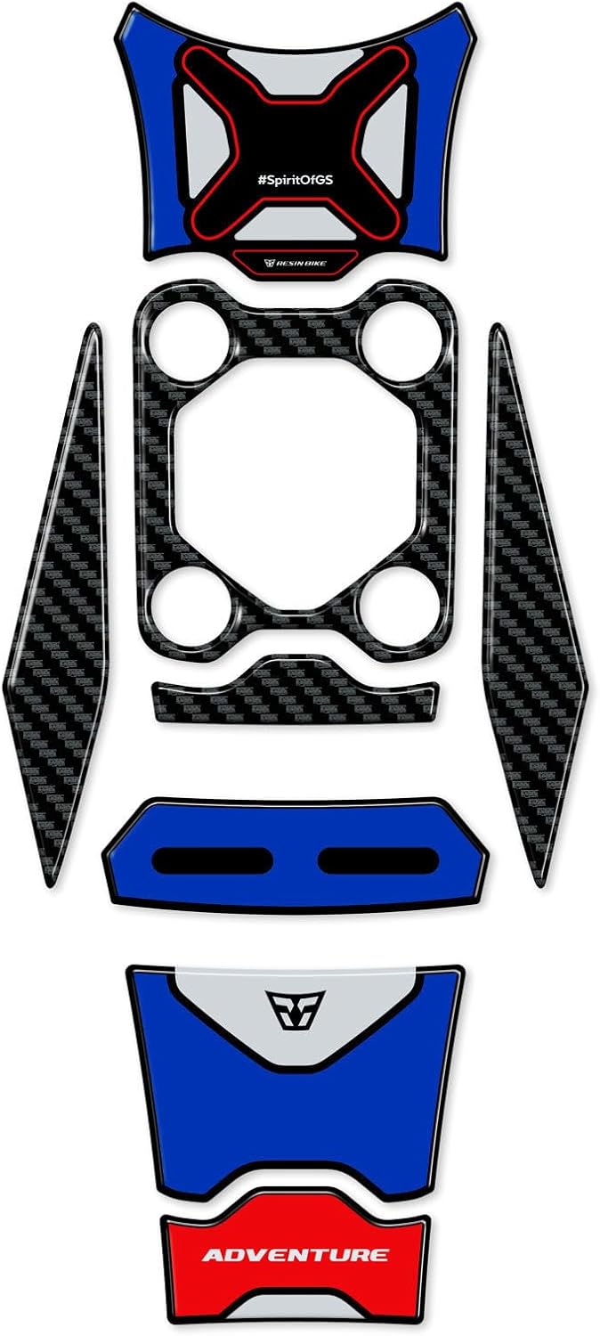 Resin Bike Aufkleber Motorrad Kompatibel Mit BMW R 1300 GS Adventure Trophy 2025-2026. Schutz Grip M