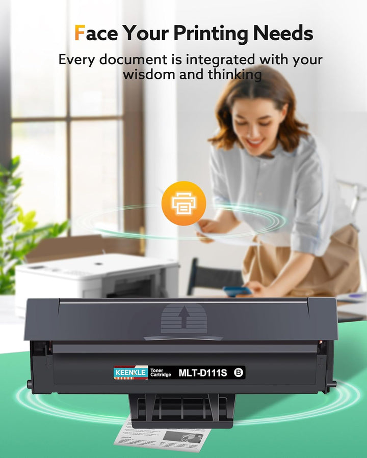 KEENKLE MLT-D111S D111L Kompatible für Samsung Xpress m2070w Toner D111S MLTD111S Schwarz für Samsun