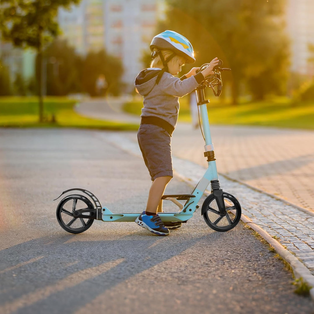 2 Stück 200mm Scooter Rollen mit ABEC-9 Lager, Anti-Rutsch Roller Räder, Cityroller Reifen Ersatzräd