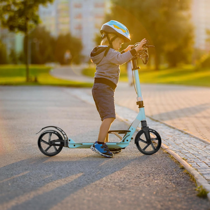 2 Stück 200mm Scooter Rollen mit ABEC-9 Lager, Anti-Rutsch Roller Räder, Cityroller Reifen Ersatzräd