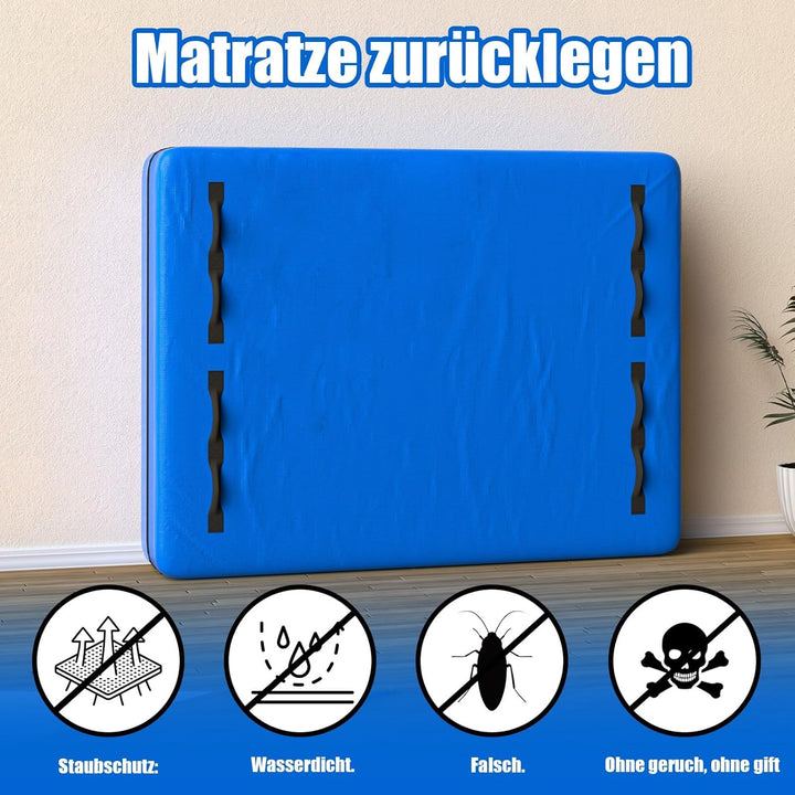 Matratzenhülle 140X200cm für Umzug und Lagerung, Matratzenhülle Aufbewahrung mit Reissverschluss und