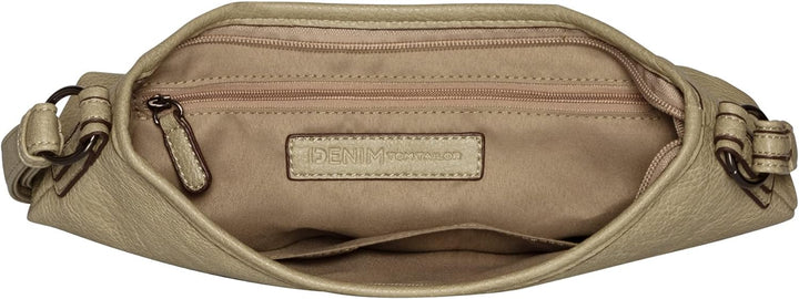Denim TOM TAILOR bags, EVI, Damen, Umhängetasche 28x8x18 (LxBxH) Sage, 28x8x18 (LxBxH) Sage
