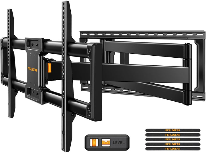 Perlegear TV Wandhalterung für 42-90 Zoll TV bis zu 68 kg Langarmige Voll-bewegliche, 1018 mm Lange