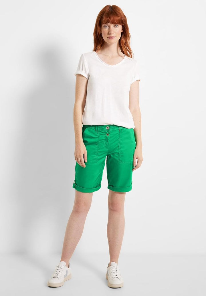 Cecil Damen Baumwollshorts 34W Fresh Green, 34W Fresh Green
