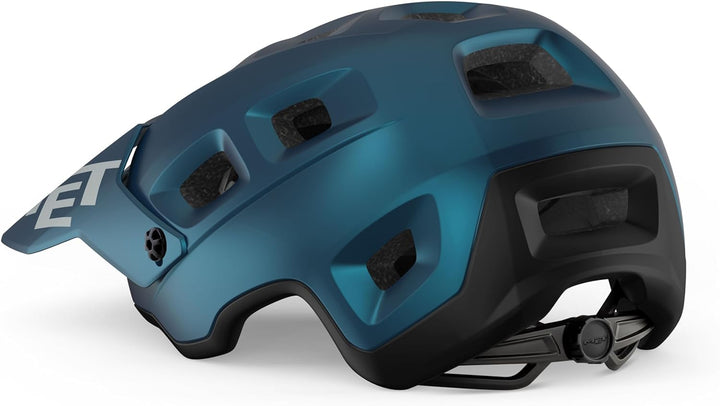 MET Sport Helm Terranova Helmet, Blau/Schwarz (Mehrfarbig), S