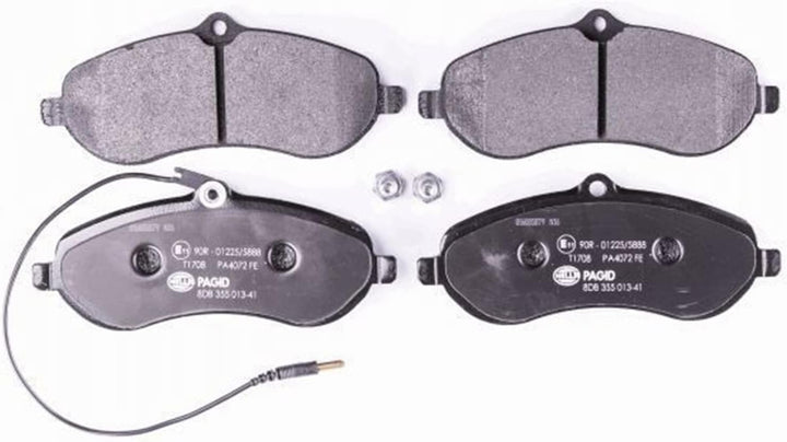 HELLA PAGID 8DB 355 013-411 Bremsbelagsatz - T1708 - Dicke/Stärke: 18.3mm - Bremssystem: Lucas - mit