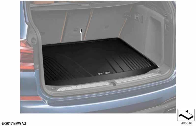 Original BMW Gepäckraumformmatte Matte X4 G02