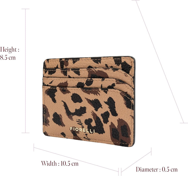 Fiorelli Women's Marnie Gift Box Card Holder Leopard Print, Leopard Print