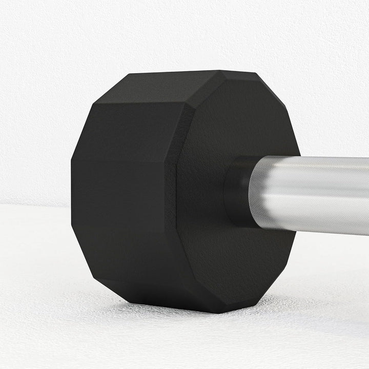 SPORTNOW Set 2 Manubri a 12 Lati da 2x2/5/8/10/12/15 kg in Metallo e Gomma, Set Manubri Palestra con