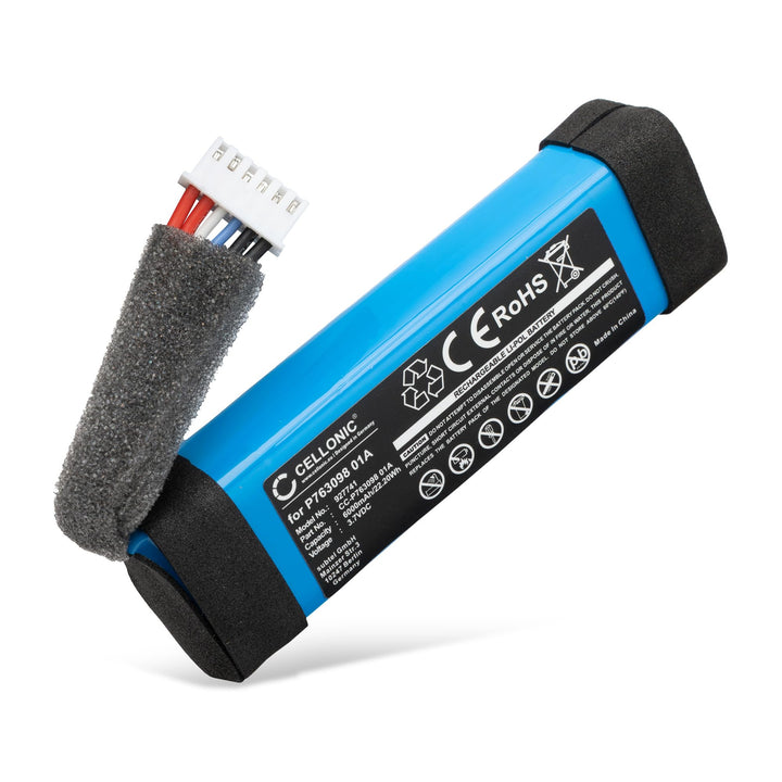 CELLONIC, Lautsprecherakku kompatibel mit JBL Link 20 (6000mAh, 3.7V) Ersatzakku P763098 01A