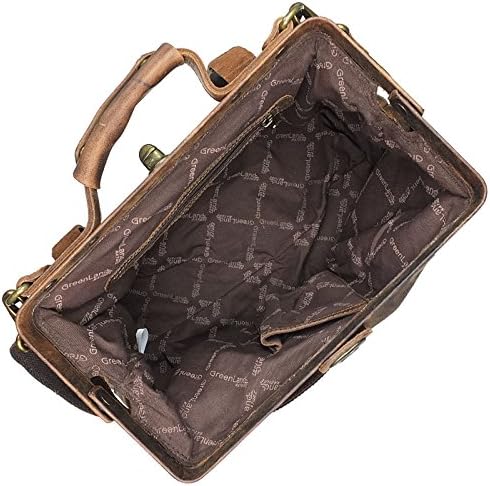 Greenland Nature Classic Bügeltasche Doktorkoffer Leder 37 cm Brown, Brown