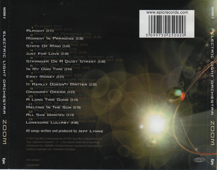 Zoom, Audio-CD