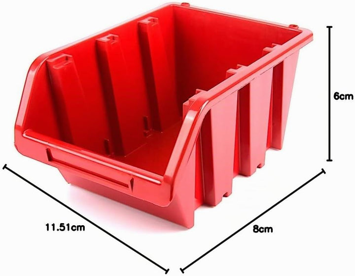 Kistenberg 36er Set Truck Aufbewahrungsbox Stapelbox Regalbox Werkzeugschale KTR12, 11,5 x 8,0 x 6,0