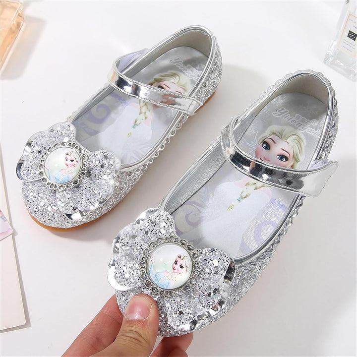 FStory&Winyee Mädchen Prinzessin Schuhe Kinder ELSA Sandalen Partei Glitzer Kristall Schuhe Mädchen