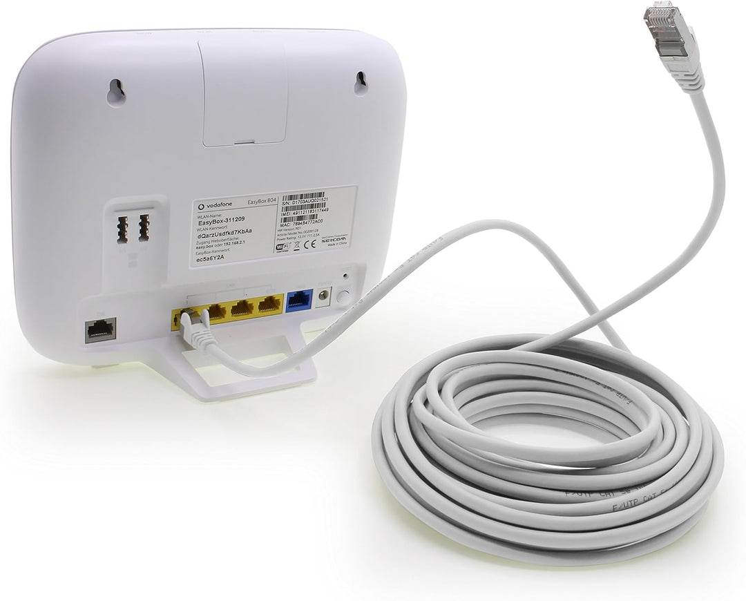 1aTTack CAT5 FTP Netzwerk Patch Kabel mit 2 x RJ45 Stecker Set (10 Farben, 10 Stück) 10m 10m 10 Farb