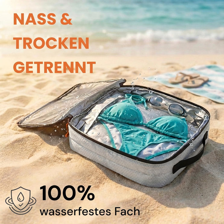 Kleidertaschen Set mit Kompression für Rucksack [3-teilig] - mehr Platz im Koffer oder Backpack durc