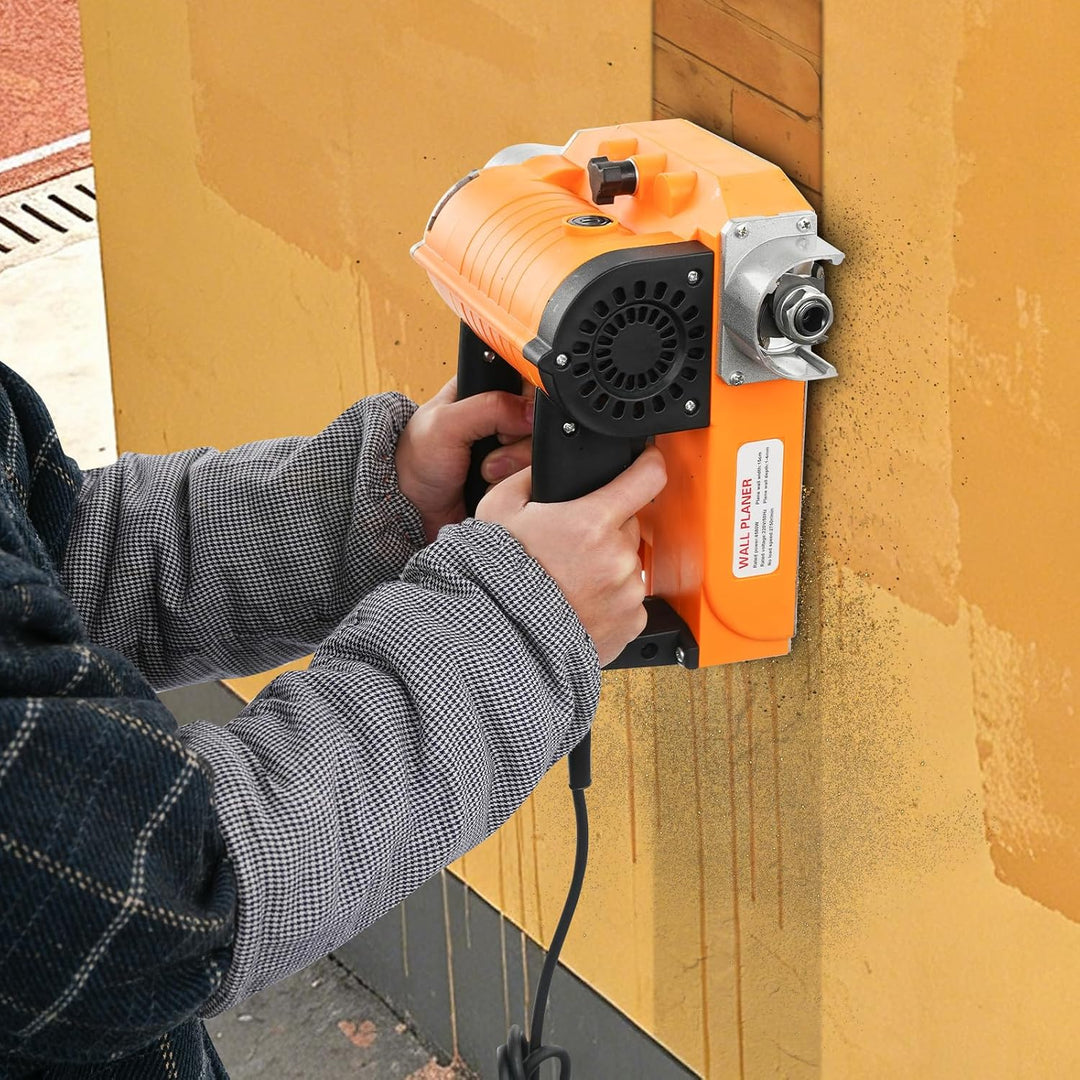 Betonfräse Elektrische Putzfräse 4580W Sanierungsfräse Lackfräse mit Seitenmesser & 2 Griffen, 15cm