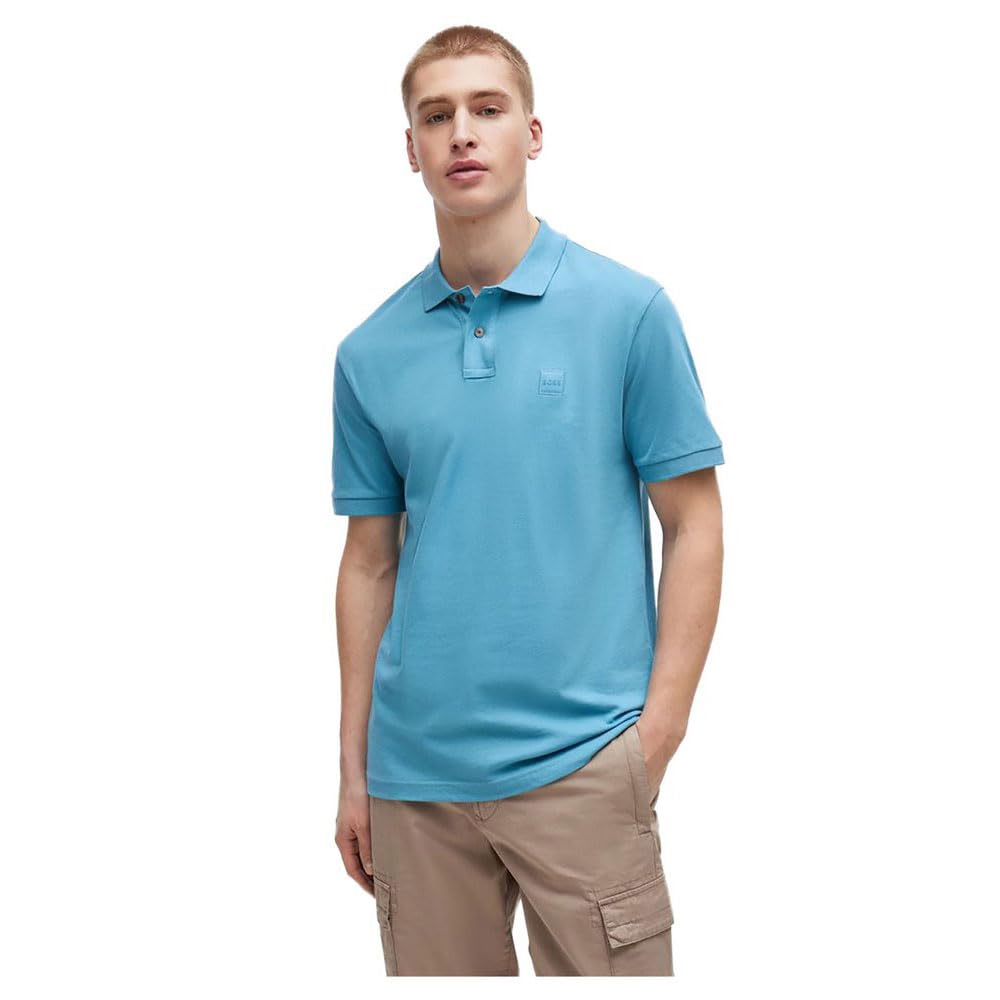 BOSS Herren Passenger Polohemd (1er Pack) S Open Blue486, S Open Blue486