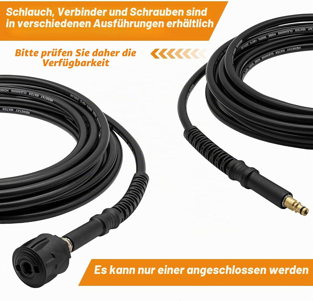 6M Verlängerungsschlauch,Quick Connect Verlängerung Hochdruckreiniger Schlauch,Hochdruckschlauchverl