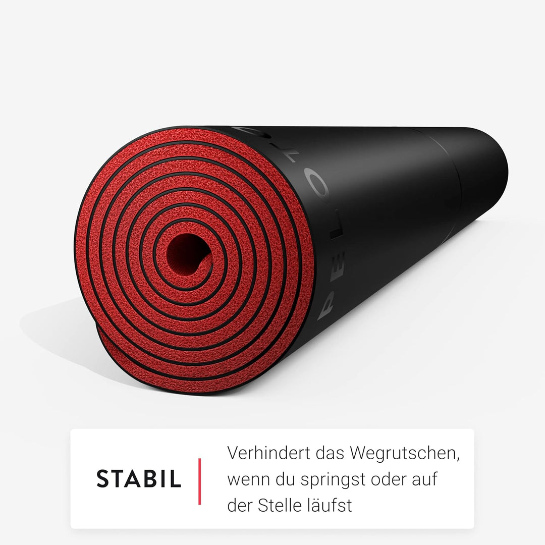 Peloton Übungsmatte, Fitnessmatte, Yoga Matte, Trainingsmatte, beidseitig nutzbar, rutschfest, leich