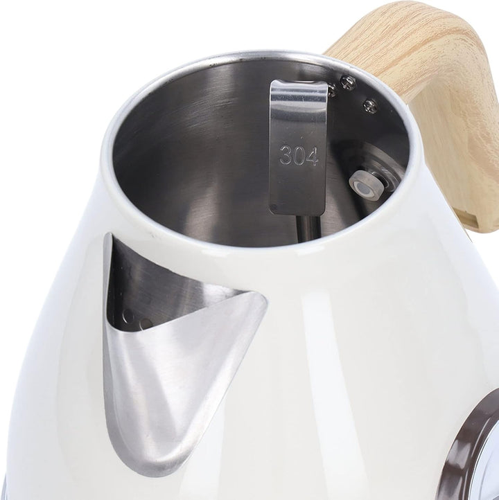Elektrischer Wasserkocher, 1.7 L Retro Lack Bakelit Elektrischer Teekessel mit 360 Grad drehbarem So