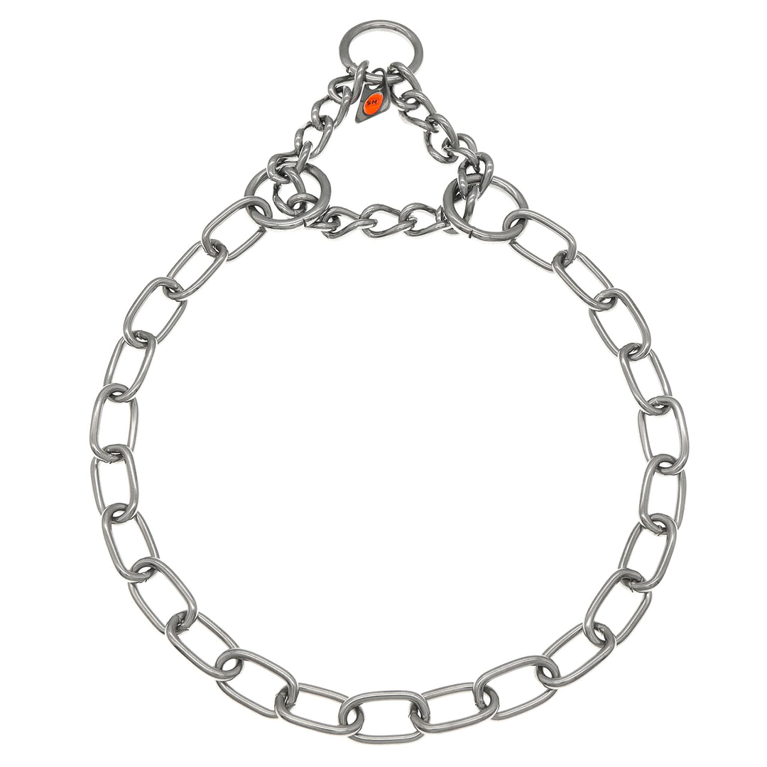 Sprenger Hundehalskette mit Durchzugskette 3mm I Edelstahl rostfreie Hundehalsband für kurz- und lan