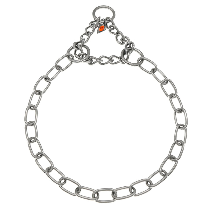 Sprenger Hundehalskette mit Durchzugskette 3mm I Edelstahl rostfreie Hundehalsband für kurz- und lan