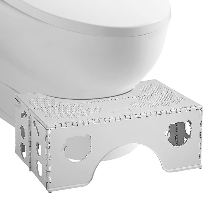 Faltbarer Toilettenhocker, Toilettenhocker Klappbar, Toilettenhocker Erwachsene, Physiologischer Hoc