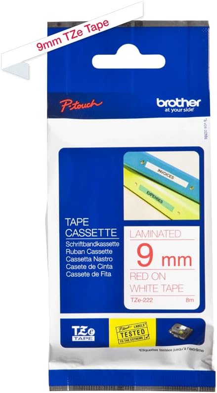 Brother TZE222 Original P-touch Schriftband TZe-222 (für Brother P-touch PT-H100LB/R, -H105, -E100/V