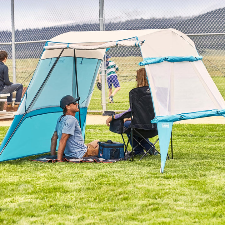 Coleman Tragbarer 2,1 x 2,1 m Rucksack-Sonnenschutz, leichtes Schattendach mit einfacher Einrichtung