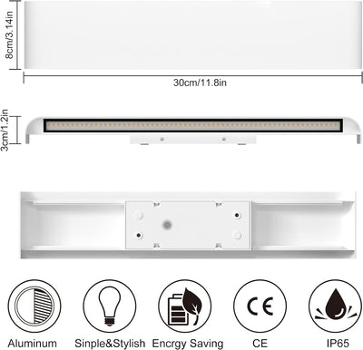 ChangM Wandleuchte LED Aussen Innen 2 Stücke Wandleuchten 12W Wandlampe mehr Hell Moderne Wandbeleuc