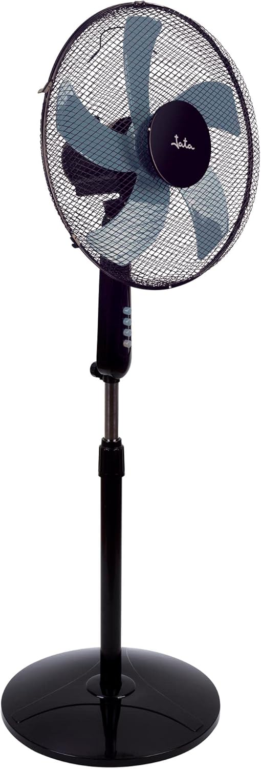 Jata JVVP3135 Standventilator mit 3 Geschwindigkeiten, höhenverstellbar, schwenkbar, neigbar, leise,
