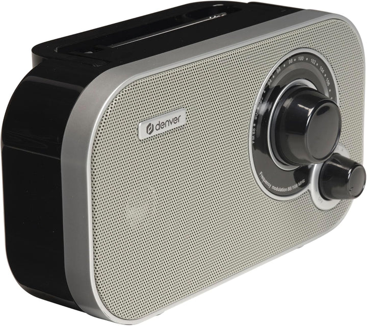 Denver TR-51 UKW-Radio mit analogem Tuning, Grau