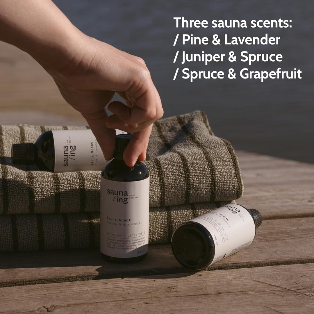 Saunaaufguss Kiefer & Lavendel 100 ml – BIO & Vegan Sauna Aufgussmittel – Natürlicher Sauna Duft mit