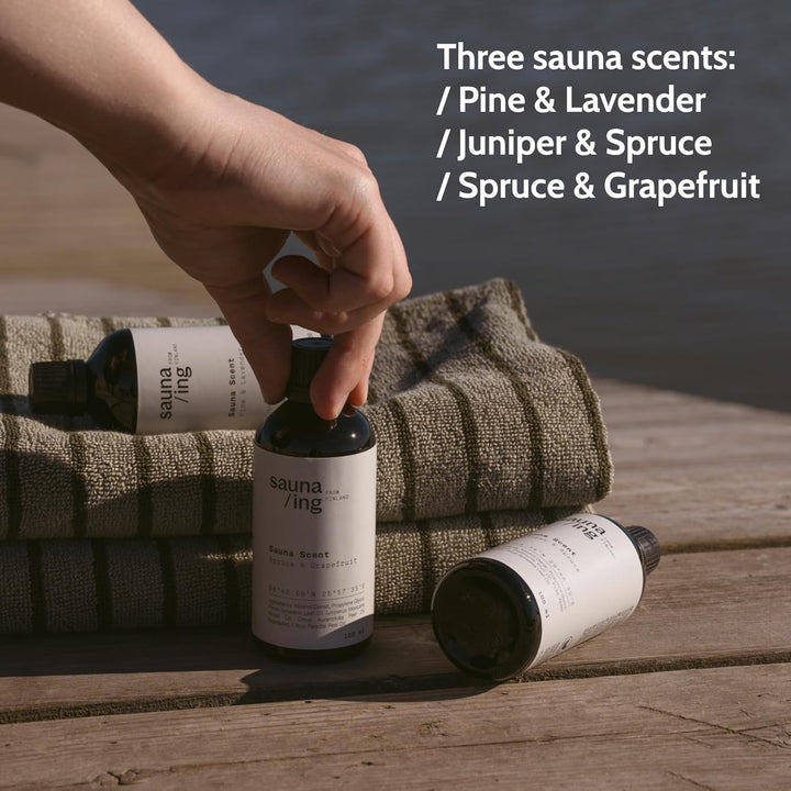 Saunaaufguss Kiefer & Lavendel 100 ml – BIO & Vegan Sauna Aufgussmittel – Natürlicher Sauna Duft mit