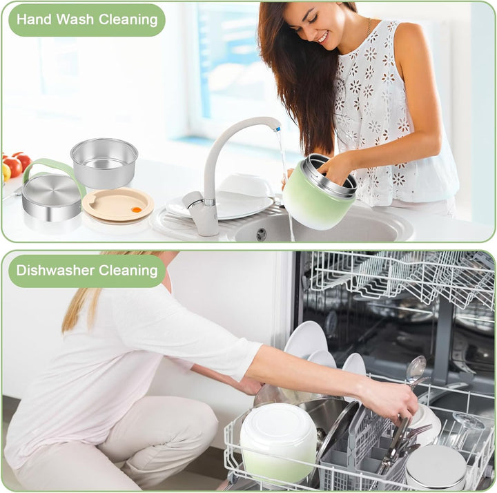 Thermobehälter für Essen 1200ml, 304 Edelstahl Wärmebehälter für Speisen, Thermos-lebensmittelbehält