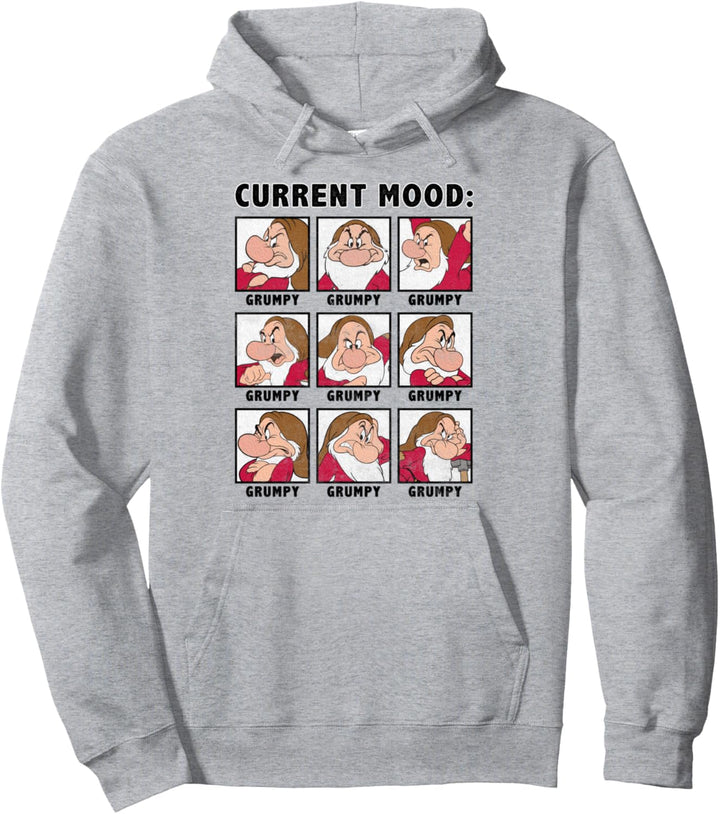 Disney Schneewittchen Grumpy Aktuelle Stimmung Paneel Pullover Hoodie
