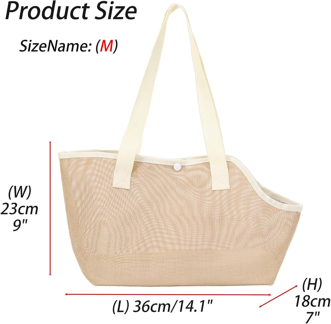 Hundetasche für Kleine Hunde Katze, Sommer Atmungsaktiv Netz Strand Tasche Hund Haustiere Carrier So