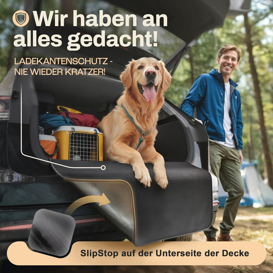 HELDENWERK Kofferraumschutz Hund mit Seiten- und Ladekantenschutz I Hundedecke Auto Kofferraum Wasse