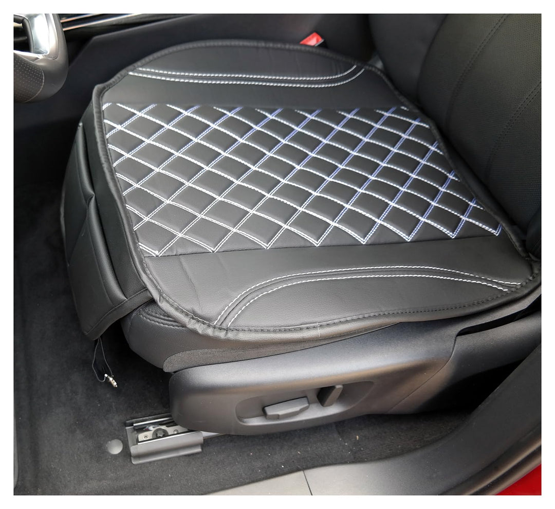 BREMER SITZBEZÜGE 1 Sitzauflage für Suzuki Grand Vitara in Schwarz/Weisse Naht (OT408), Schwarz/Weis