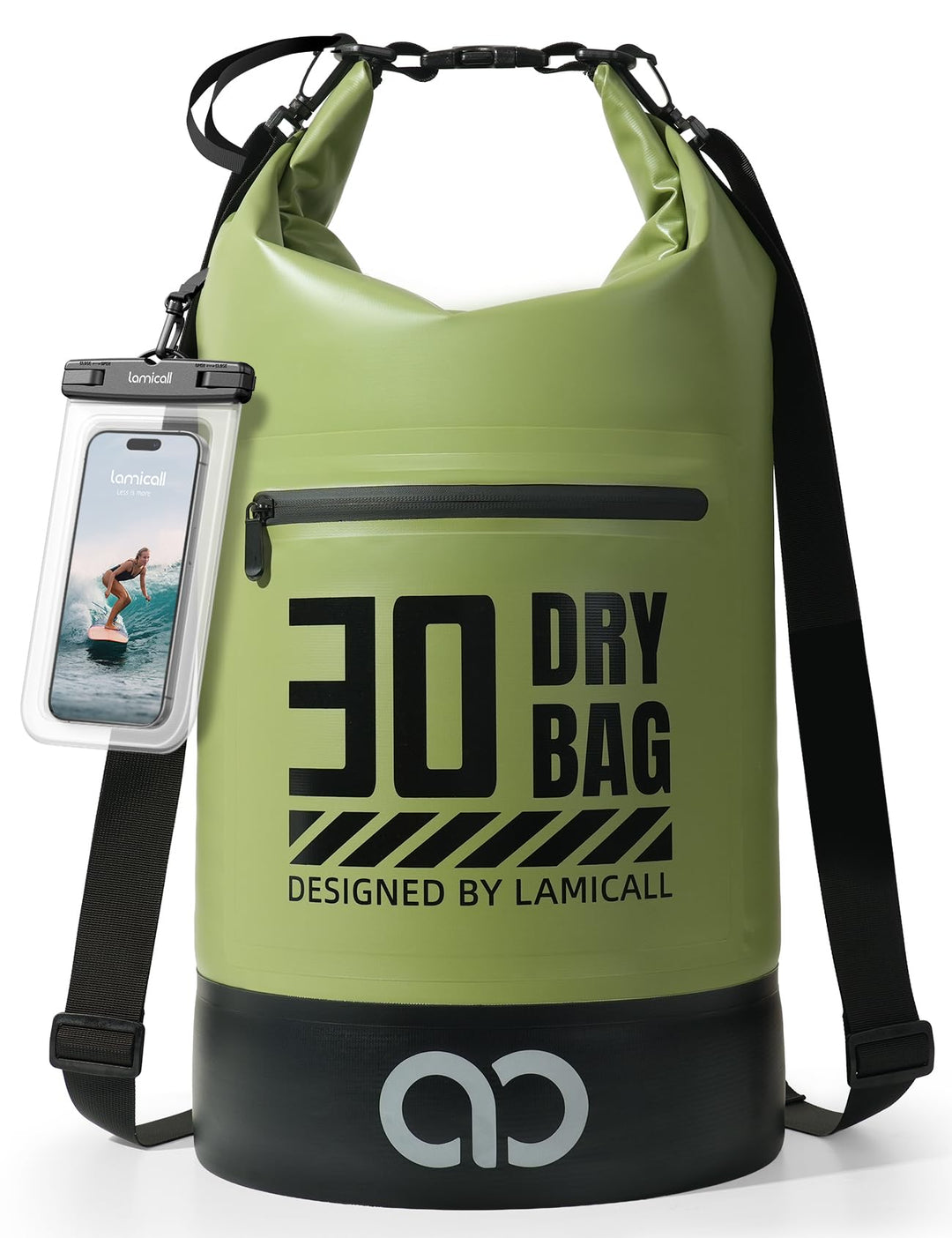 Lamicall Dry Bag, wasserdichte Tasche - [Robust & Kratzfest] 5L/10L/20L/30L/40L Rucksack Wasserdicht