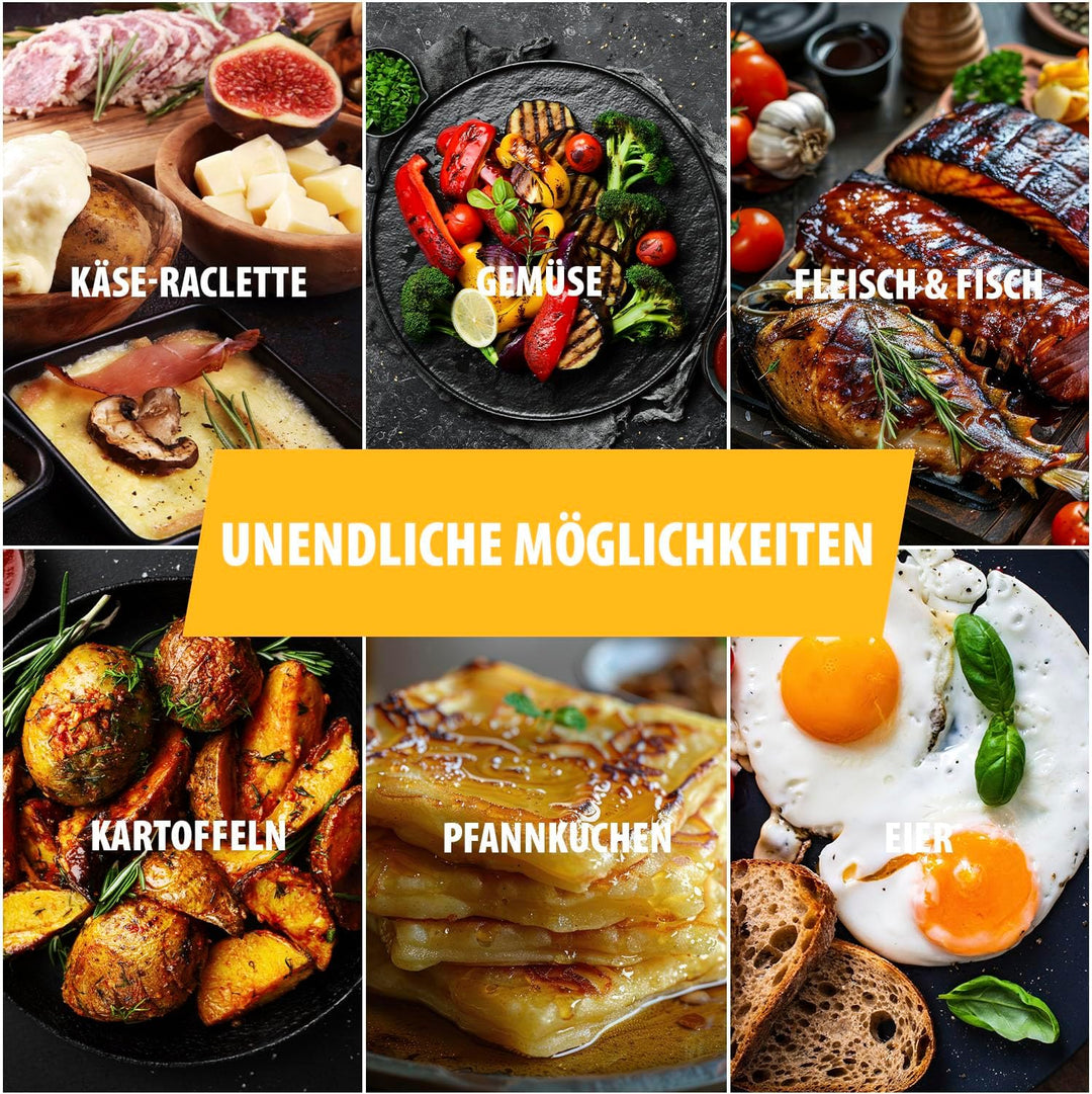 Tristar Raclette-Grill für bis zu 4 Personen, 4 Pfännchen, 500 Watt, RA-2949