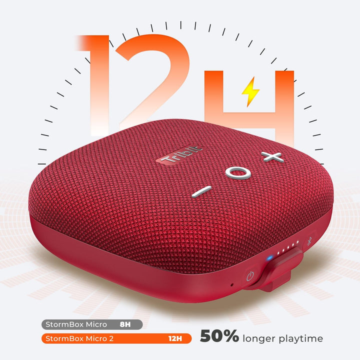 Tribit Bluetooth Portable Lautsprecher StormBox Micro 2 IP67 wasserdichte mit leistungsstarkem kabel