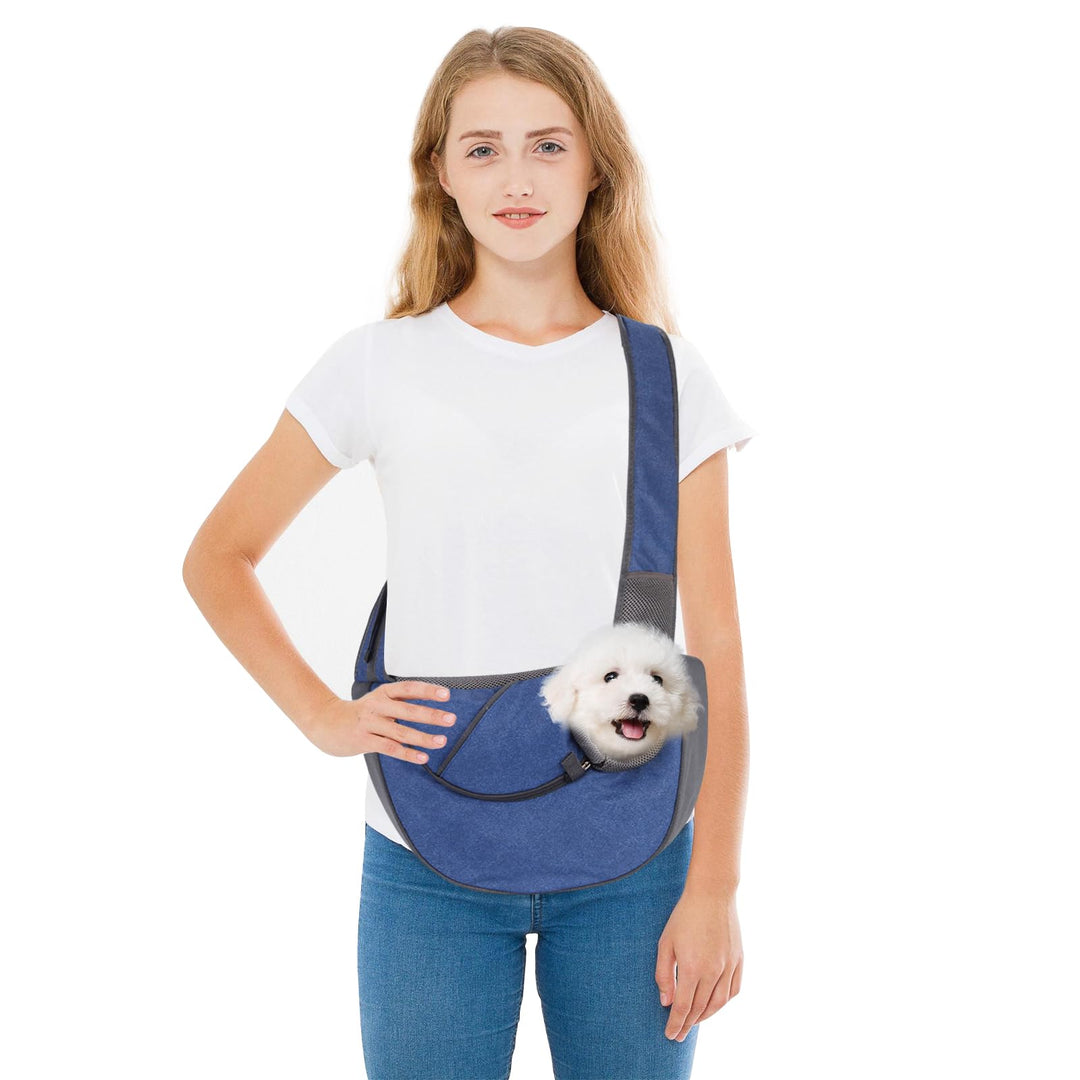 PETCUTE Hundetragetasche,Tragbar Verstellbare Tragetasche Hund, Atmungsaktives Mesh Hundetasche mit