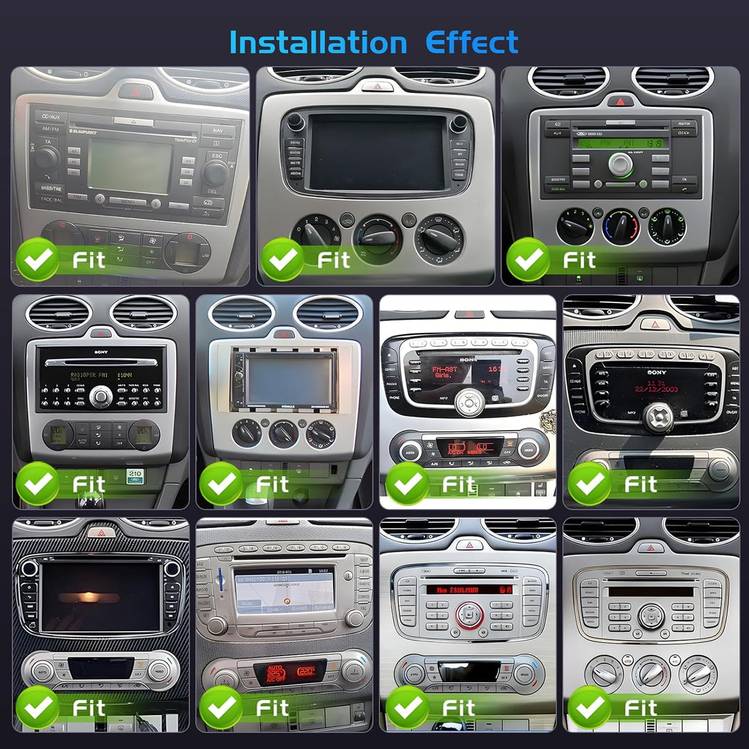 Inefala 4+128G Android 15 Autoradio für Ford Focus 2004-2011 mit 9&