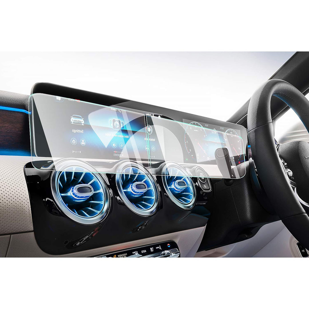 CDEFG für Mercedes GLA GLB 2020+ Auto Navigation Tempered Glas Schutzfolie 9H Kratzfest Anti-Fingerp