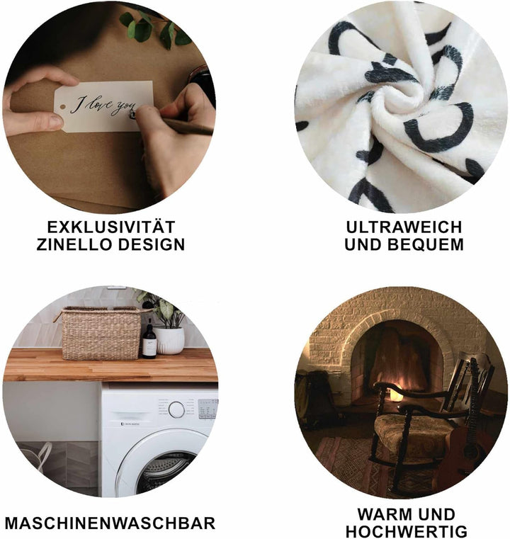 Süsse personalisierte Fleecedecke zum Verschenken an Ihren Schatz Frau Partnerin, originelle und pra